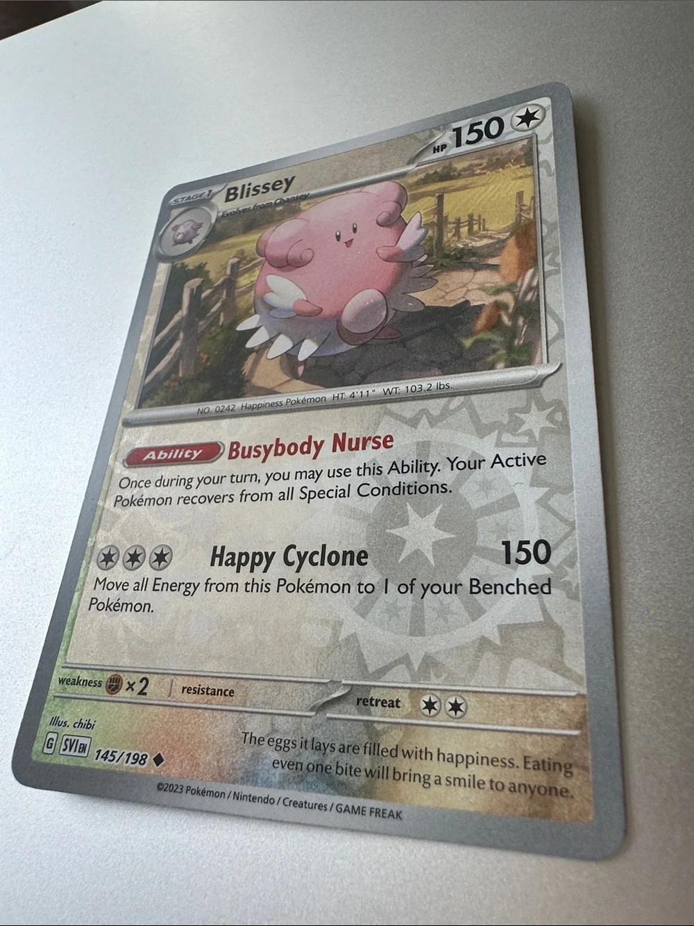 Blissey Pokémon Card (145/198)